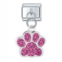 Glittery Paw Italian Charm - 9 Colours