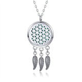 Stainless Steel Dreamcatcher Aromatherapy Necklace - 21 Options