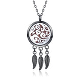 Stainless Steel Dreamcatcher Aromatherapy Necklace - 21 Options