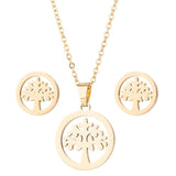 Stainless Steel Necklace/Earring Set - 20 Options