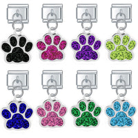 Glittery Paw Italian Charm - 9 Colours