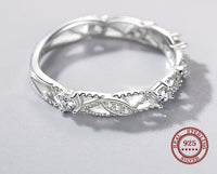 925 Sterling Silver Geometric CZ Ring