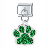 Glittery Paw Italian Charm - 9 Colours