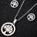 Stainless Steel Necklace/Earring Set - 20 Options