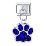 Glittery Paw Italian Charm - 9 Colours