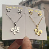 Stainless Steel Necklace/Earring Set - 20 Options