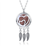 Stainless Steel Dreamcatcher Aromatherapy Necklace - 21 Options