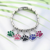 Glittery Paw Italian Charm - 9 Colours