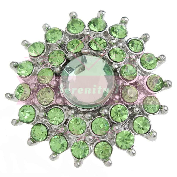 Starburst Crystal Snap Charm - 3 Colours