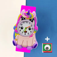 3D Cartoon Kids Slap Wrist Watch - 49 Options