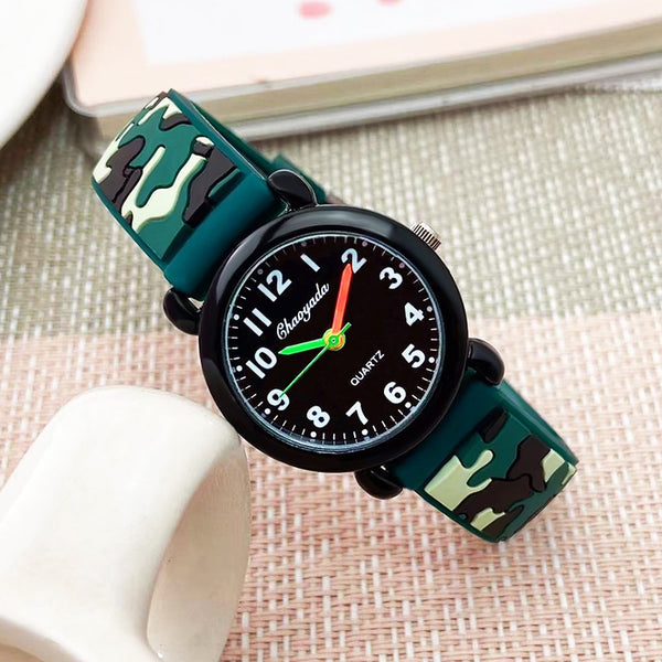 Camouflage Silicone Strap Watch - 5 Colours