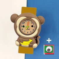 3D Cartoon Kids Slap Wrist Watch - 49 Options