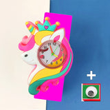 3D Cartoon Kids Slap Wrist Watch - 49 Options