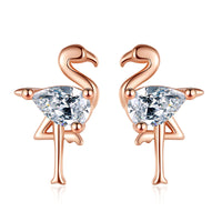 925 Sterling Silver Animal CZ Stud Earrings - 13 Options