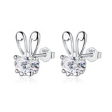 925 Sterling Silver Animal CZ Stud Earrings - 13 Options