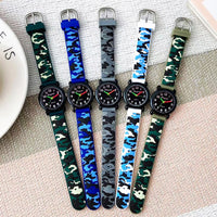 Camouflage Silicone Strap Watch - 5 Colours