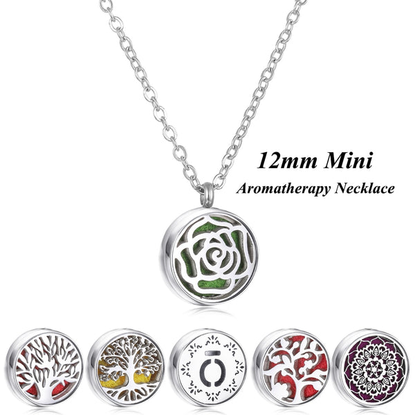 Aromatherapy Essential Oil Mini Necklace - 19 Options