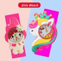 3D Cartoon Kids Slap Wrist Watch - 49 Options