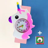 3D Cartoon Kids Slap Wrist Watch - 49 Options