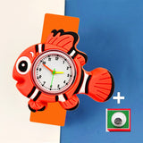 3D Cartoon Kids Slap Wrist Watch - 49 Options