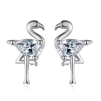 925 Sterling Silver Animal CZ Stud Earrings - 13 Options