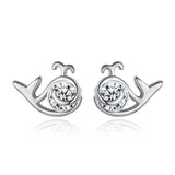 925 Sterling Silver Animal CZ Stud Earrings - 13 Options