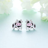 Cute Cow Small Stud Earrings