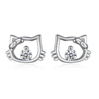 925 Sterling Silver Animal CZ Stud Earrings - 13 Options