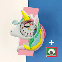 3D Cartoon Kids Slap Wrist Watch - 49 Options