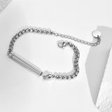 Stainless Steel Cremation Bar Bracelet - 2 Colours