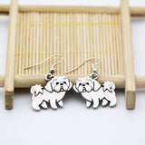 Shih Tzu Drop Fashion Earrings