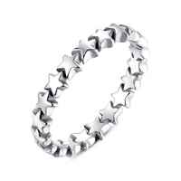 Stars 925 Sterling Silver Stackable Ring