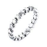 Stars 925 Sterling Silver Stackable Ring