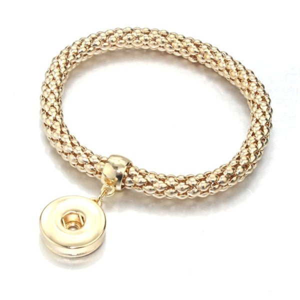 Gold Colour Chunky Rope Snap Bracelet