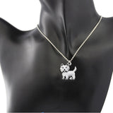 Vintage Colour Westie Necklace