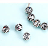 925 Sterling Silver Birthstone Round Bead Charm