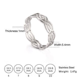 Stainless Steel Celtic Weave Ring