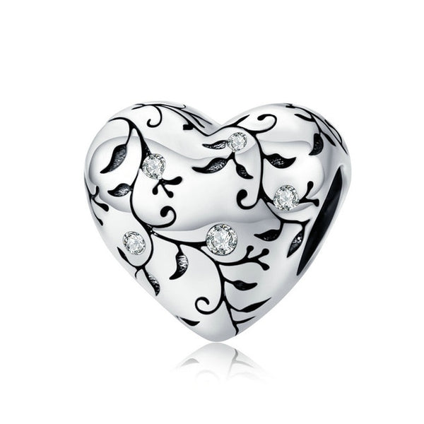 Crystal Flourish 925 Sterling Silver Bead Charm