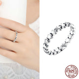 Stars 925 Sterling Silver Stackable Ring