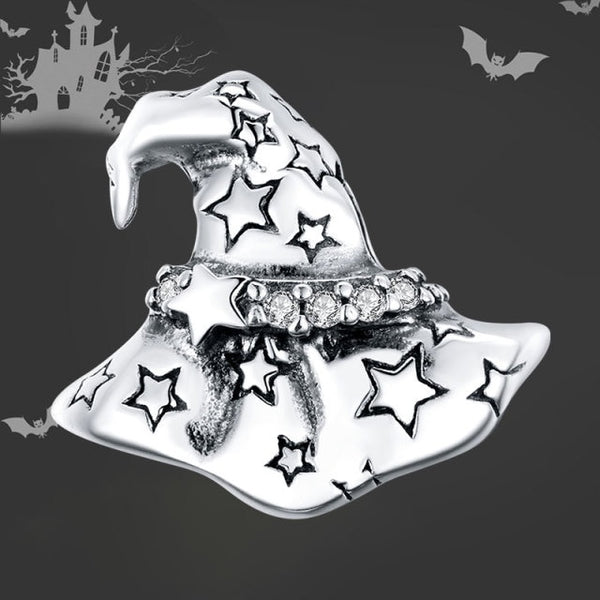 925 Sterling Silver Witches Hat Charm