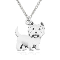 Vintage Colour Westie Necklace