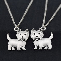 Vintage Colour Westie Necklace