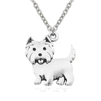 Vintage Colour Westie Necklace