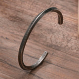 Stainless Steel Nordic Cuff Bangle - 4 Colours, 2 Sizes