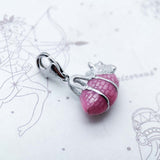 925 Sterling Silver Cute Westie Lobster Clasp Hanging Charm